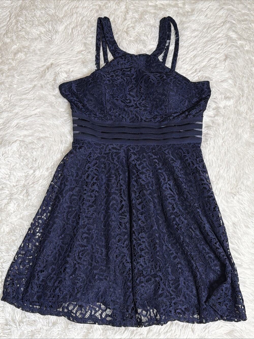 Juniors Blue City Studios Midi Dress Size 13